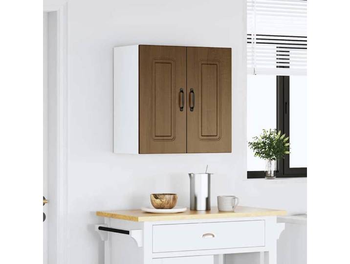 “Rabais Meuble haut suspendue - VIDAXL - Armoire murale de cuisine Kalmar chêne marron - bois d'ingénierie Août98512