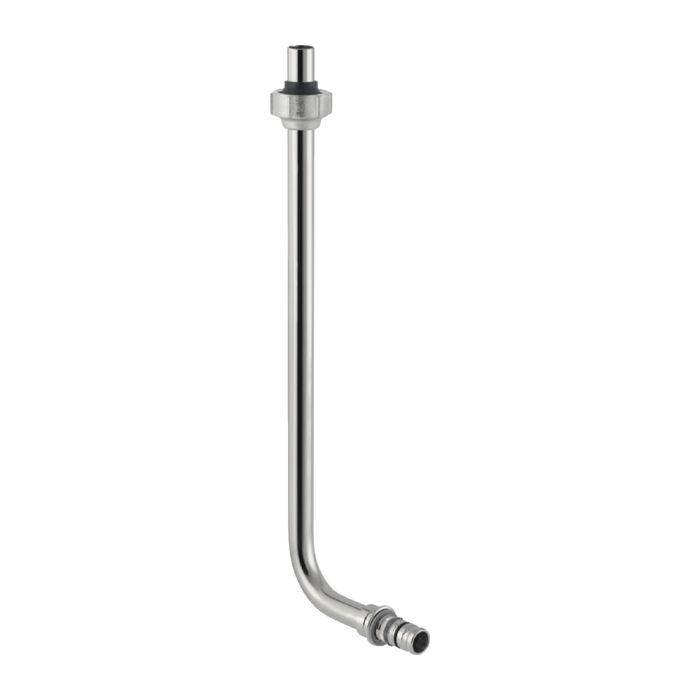 Geberit Mepla Metallrohr-Anschlussbogen 611250225 90Grad, Messing/Kupfer, Ø 16 x 15 mm x 300 mm