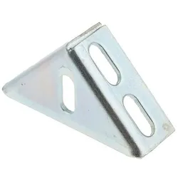 RS PRO Winkelklammer 90° vertikal (Diverse), Elektronikzubehör + Gehäuse, Grau, Silber
