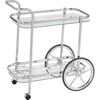 Küchenwagen HOME AFFAIRE, silber (silberfarben), B:69cm H:75cm T:43cm, Rollwagen, Küchenwagen