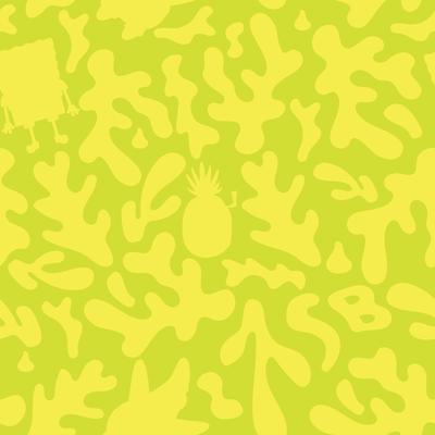 RoomMates SpongeBob SquarePants Underwater Yellow Peel and Stick Wallpaper - N/A