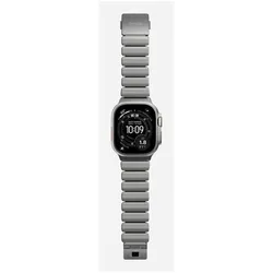 Nomad Spartan Band Natural Titanium Black 49mm (FKM, Titan, Titanium), Uhrenarmband, Schwarz