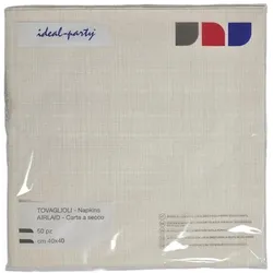 Airlaid-Servietten, 50er-Packung, 40 x 40 cm, Sandfarbenes Leinen