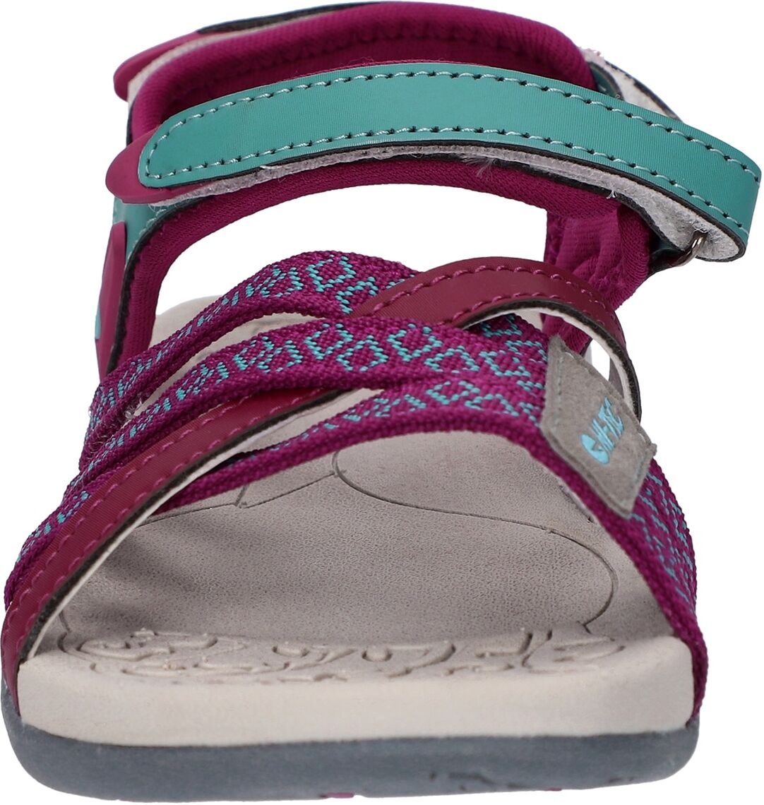 Sandale HI-TEC "Hi-Tec Sandalen Savanna II JRG", Mädchen, Gr. 38, Normalschaft, marineblau, fuchsia, Synthetisches Obermaterial, Schuhe Sandale marineblau, fuchsia 38, Normalschaft