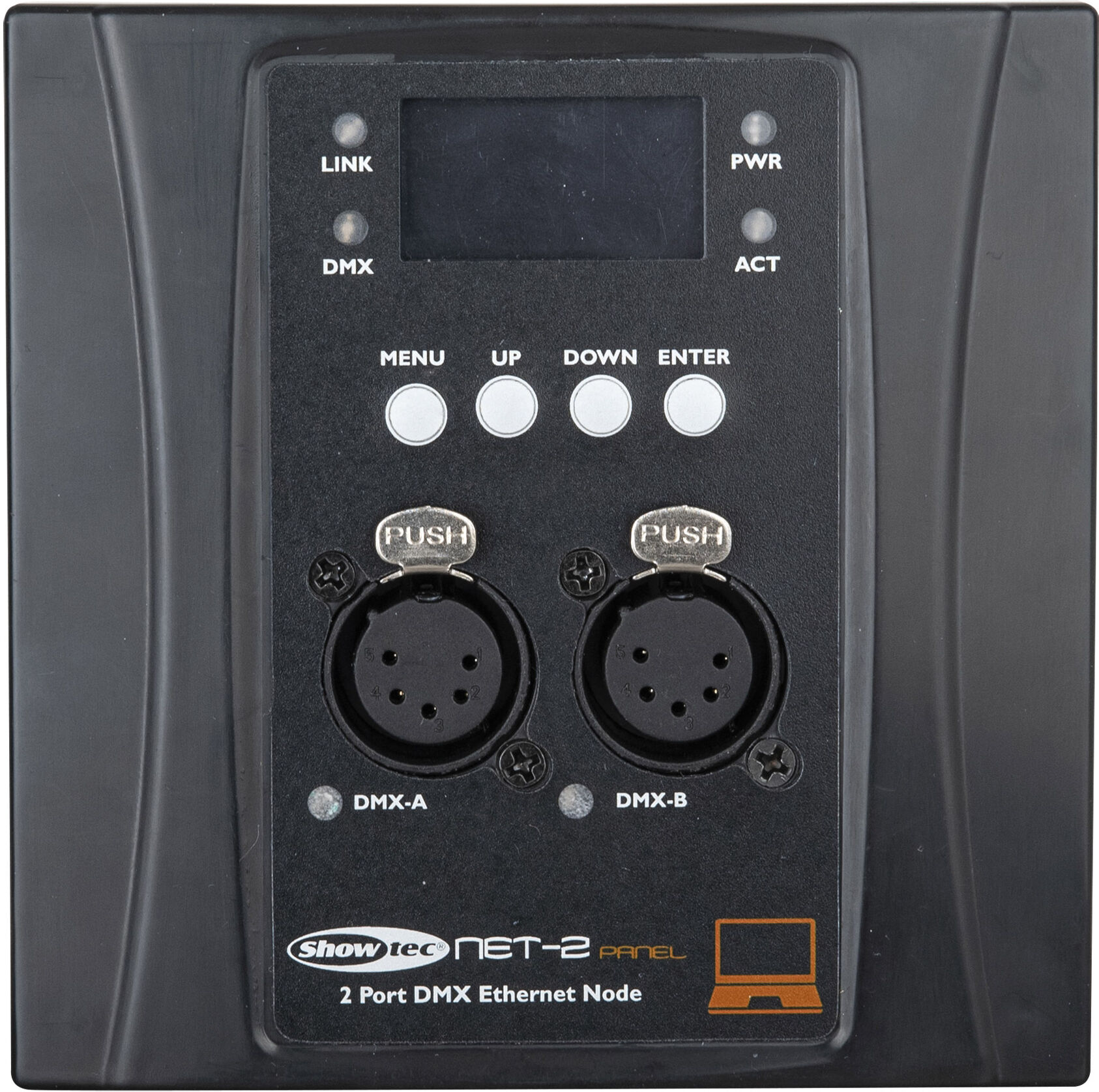 Showtec Net-2 Panel 5-Polig – Schwarzes Gehäuse