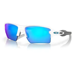 Oakley Flak® 2.0 XL Sapphire, Sonnenbrille - Weiß/Grau Blau/Violett-Verspiegelt