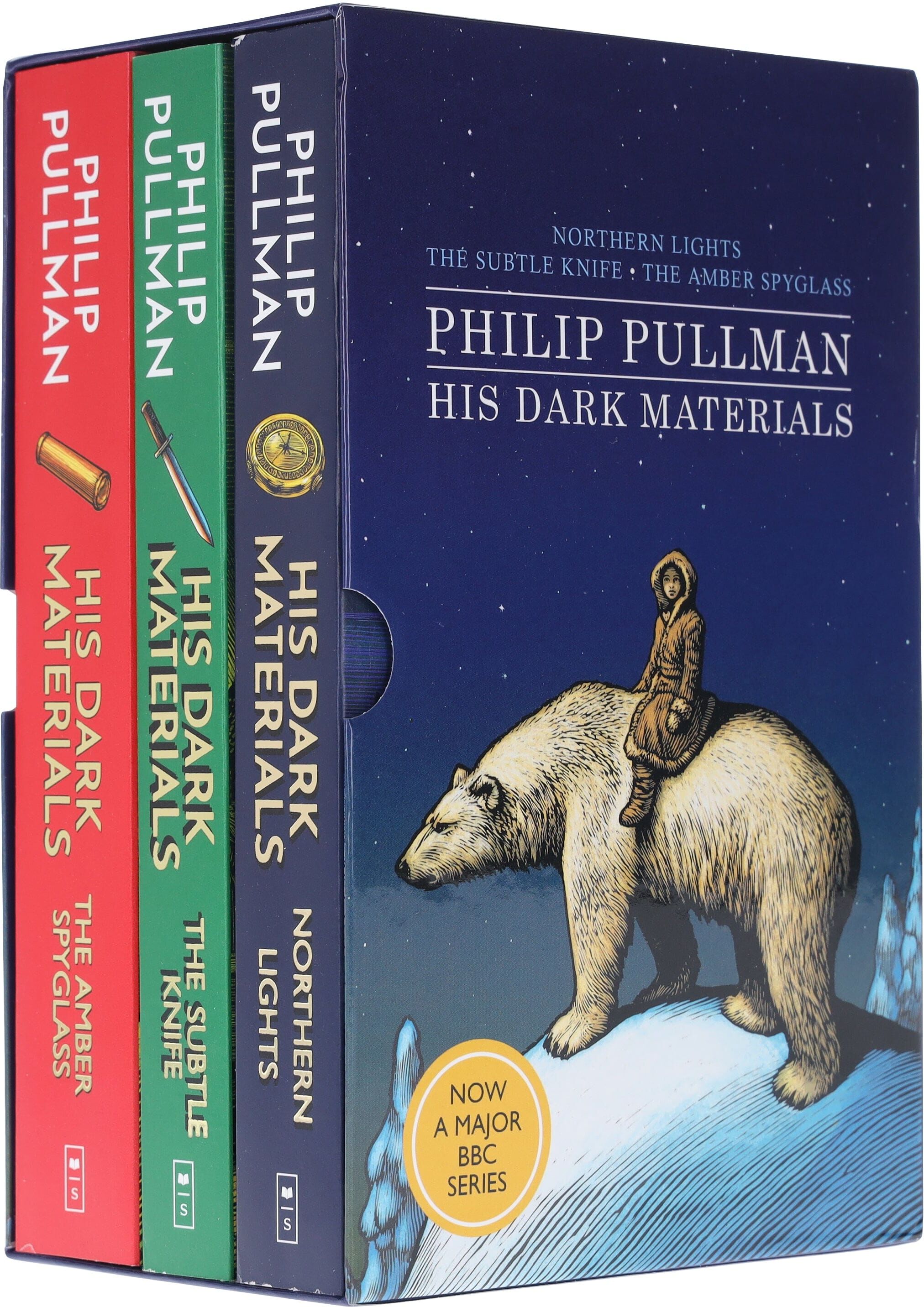 His Dark Materials trilogy by Philip Pullman (Northern Lights, Subtle Knife & Amber Spyglass) 3 Books Collection Box Set - Ages 11+ - Paperback Scholastic