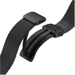 Samsung Milanese Strap (40 mm, Stainless Steel), Uhrenarmband, Schwarz