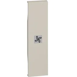 BTicino KM01RN LivingNow 1M Tasten- abdeckung mit Symbol Ventilator Sand