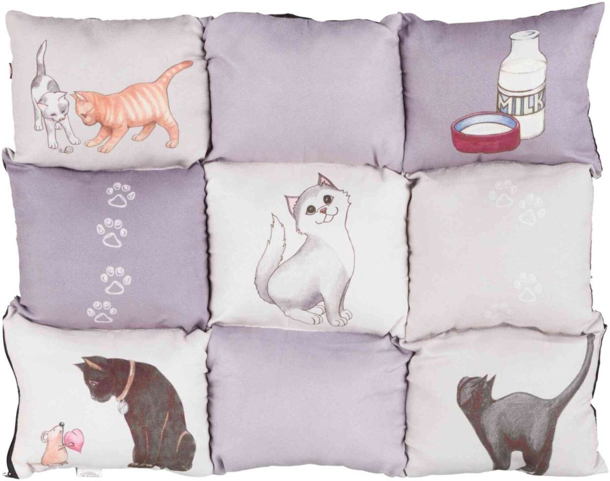TRIXIE Liegematte Patchwork Cat, 55 x 45 cm, grau