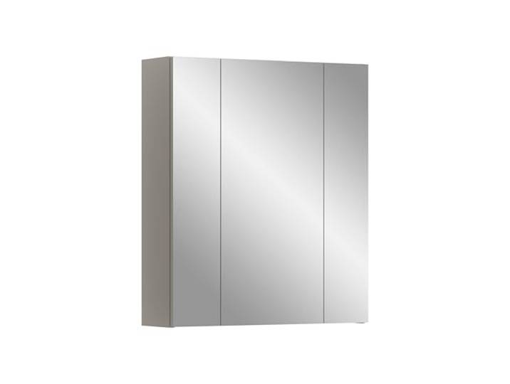 xonox.home – Spiegelschrank Ice 60x70x18 cm in Kaschmir Melamin und Kaschmir matt – Eleganter Badspiegel mit Stauraum – Ideale Lichtreflexion, modern gestaltet & eine Bereicherung für jedes Bad