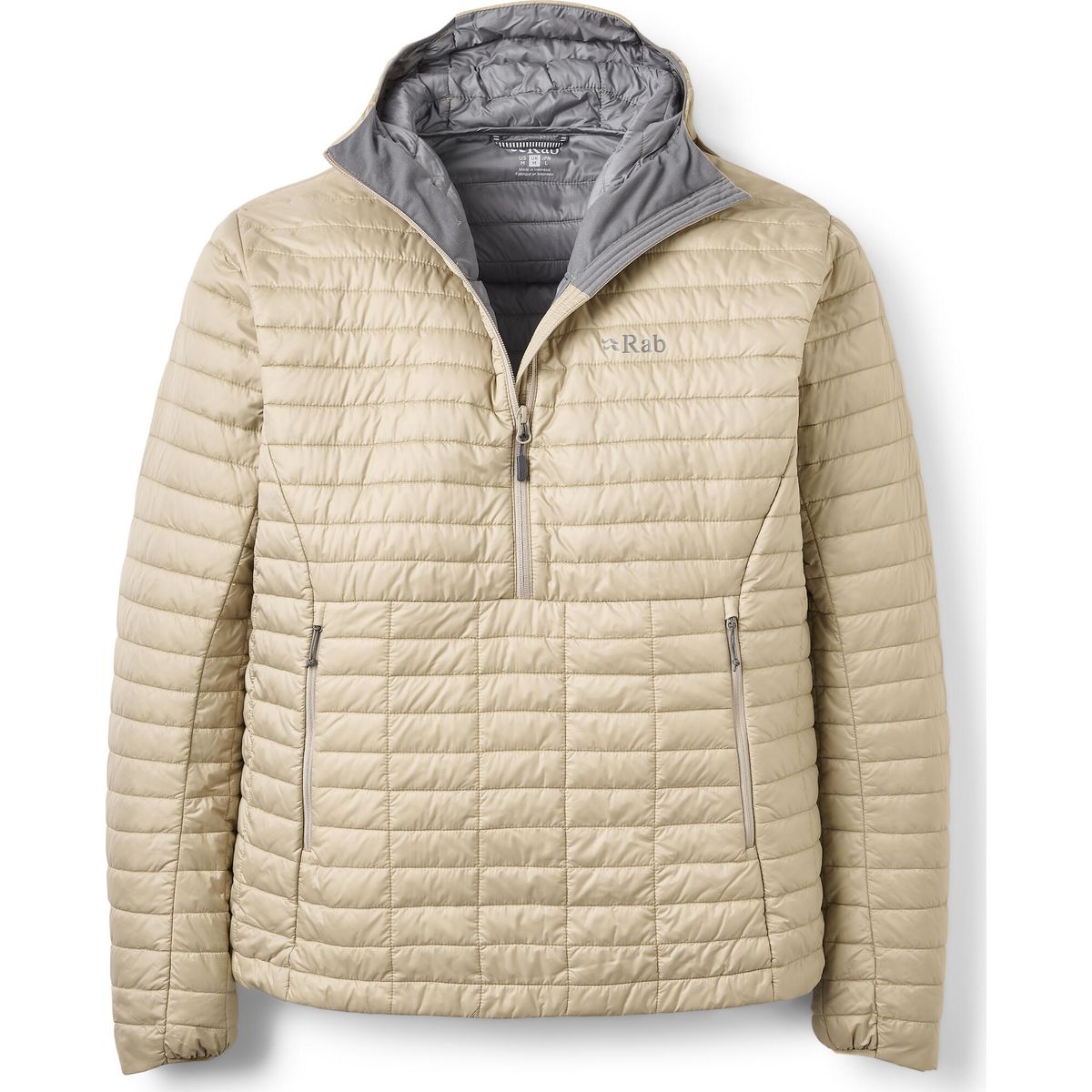Rab Microlighter Pullover Hoody dark pebble (DKP) M QDB-98-DKP-MED