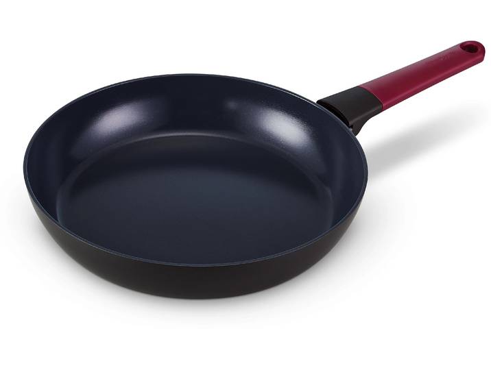 Bratpfanne BRABANTIA Tasty+ , schwarz, B:28,6cm H:7,3cm L:47,7cm Ø:28cm, Pfannen, Bratpfanne
