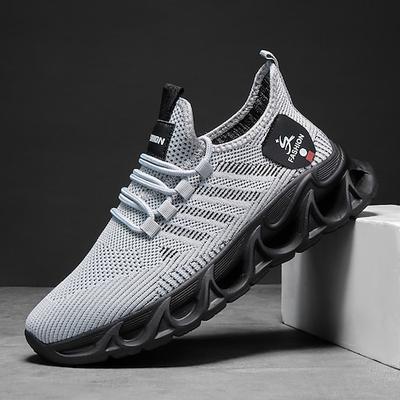 Herren Performance Sneaker, leichtes atmungsaktives Mesh in Elektroblau, sportliche Outdoor-Schuhe