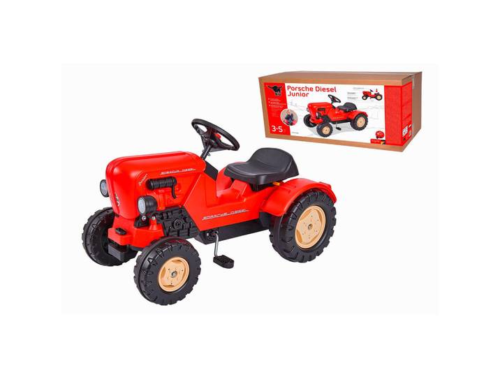 P & B Kindertraktor, Rot, Kunststoff, 80x40x46 cm, Spielzeug, Kinderfahrzeuge