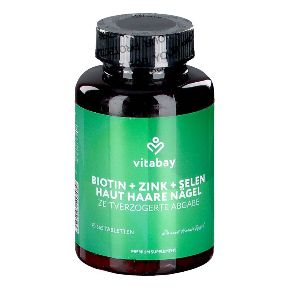 Vitabay CV Vitabay D-Biotin 10 mg Depot + Selen 110 mcg + Zink 10 mg Tablet 19307103