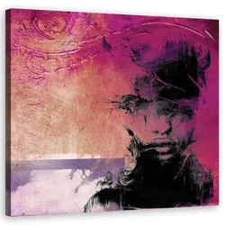 BILD auf Leinwand, Menschen - Lila 30x30cm