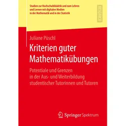 Kriterien guter Mathematikübungen, Fachbücher von Juliane Pschl