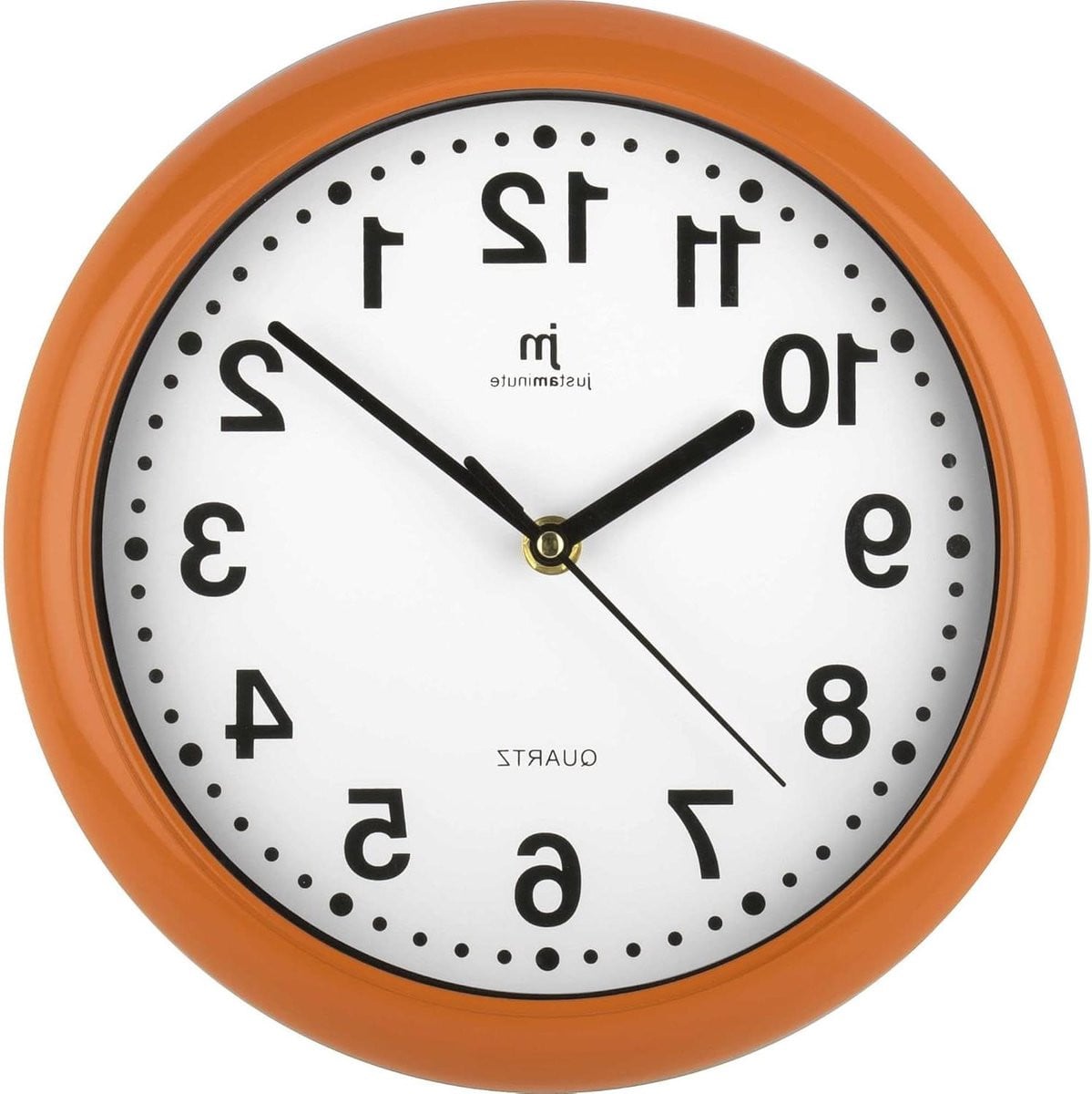 Oranje Wandklok - Stille Wandklok - Ø 25 cm