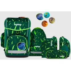 ergobag CUBO Light Schulrucksack-Set Bärtastisch, 6-teilig