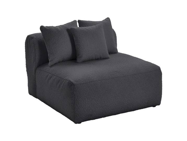 Livetastic Sofaelement, Dunkelgrau, Textil, 100x70x122 cm, Made in EU, erweiterbar, Rücken echt, individuell planbar, Wohnzimmer, Sofas & Couches, Modulsofas