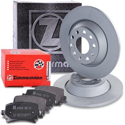 Zimmermann Bremsscheiben + Bremsbeläge Hinterachse [Hersteller-Nr. 10697735] für Audi