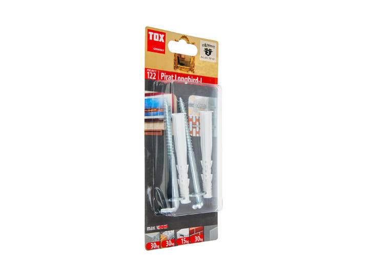 Tox Hakendübel Pirat Longbird ⌀ 8 mm 2 Stück