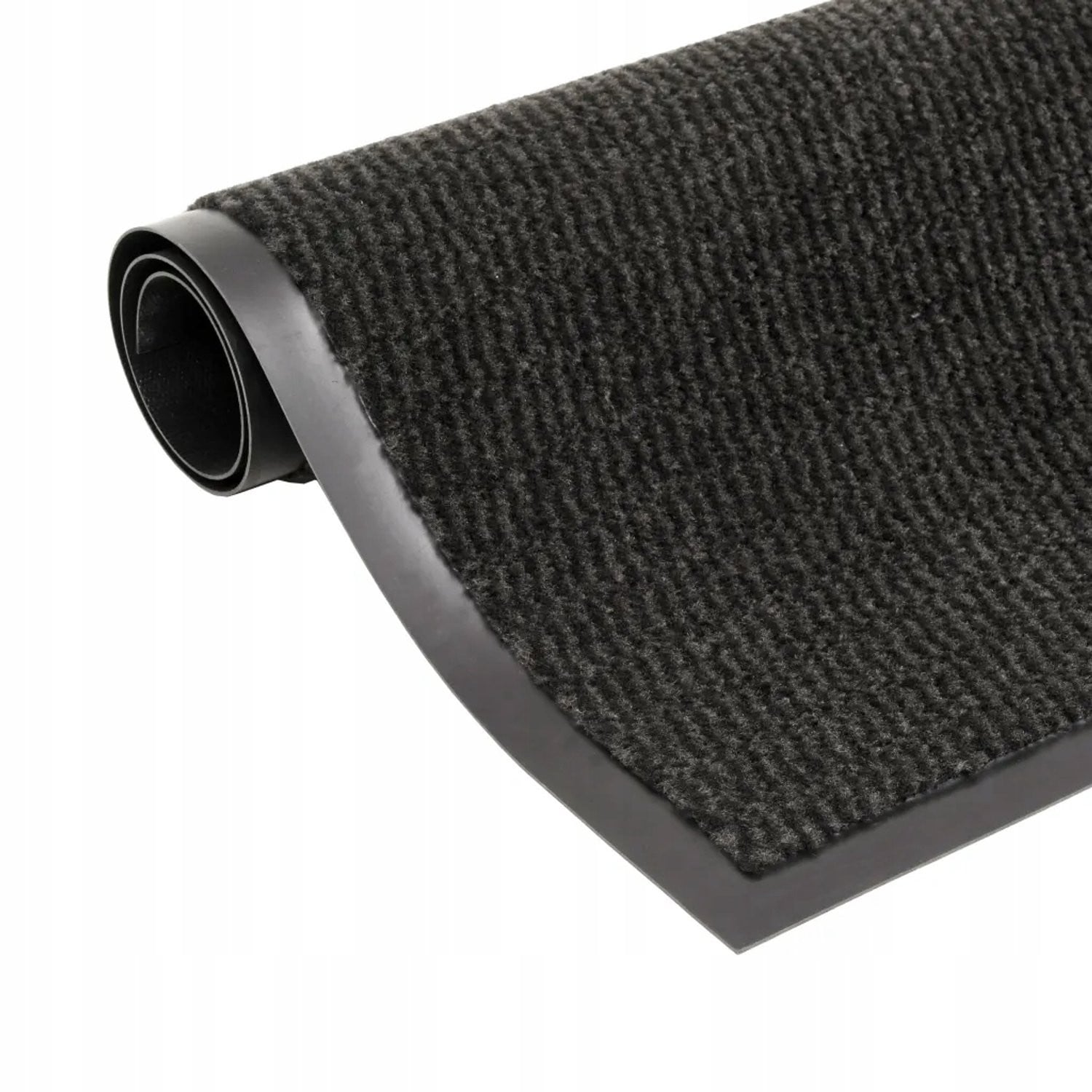 Gravora Antislip deurmat polypropyleen zwart 80 x 120 cm