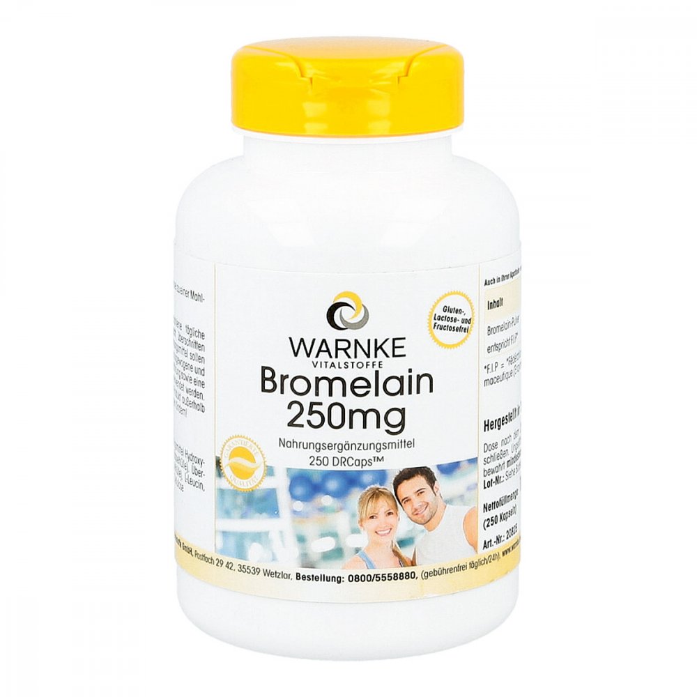 Warnke Vitalstoffe GmbH Bromelain 250 mg magensaftresistente Kapseln 11376300