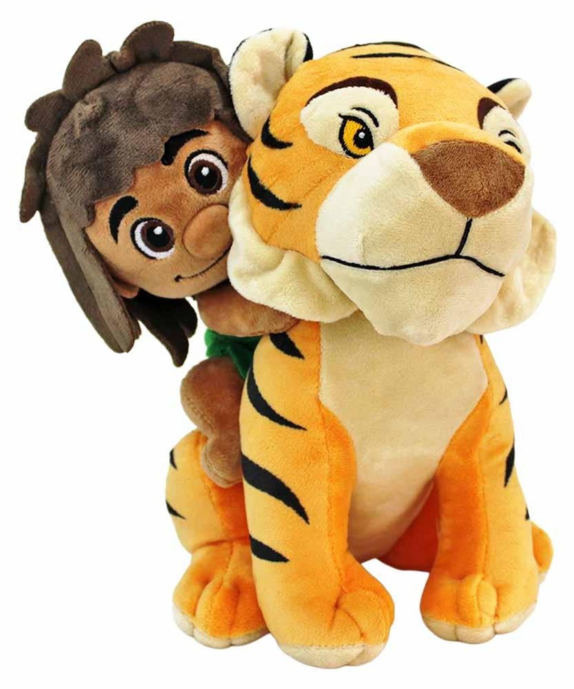 Market Plush Knuffelbeer Shere Khan en Mowgli Jungleboek 25 cm