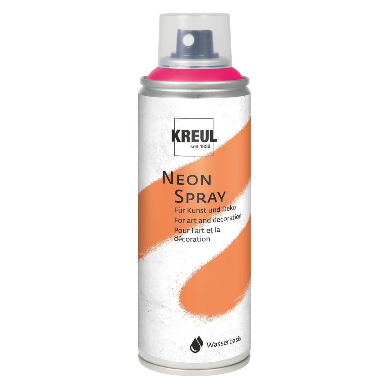 Magni 76372 - Farbspray, neonpink 200 ml, fluoreszierende Sprühfarbe auf Wasserbasis, intensive Leuc (200 ml) (76372)