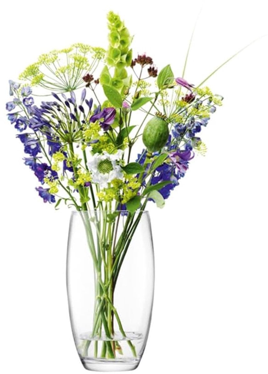 Elegante Transparante Bloemenvaas voor Boeketten, Hoogte: 29 cm