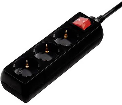 Hama 00108835 Steckdosenleiste Schwarz Schutzkontakt 1St.