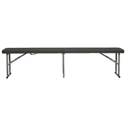 Wellhome - Klappbarer Bank mit Griff 183x30x43 cm