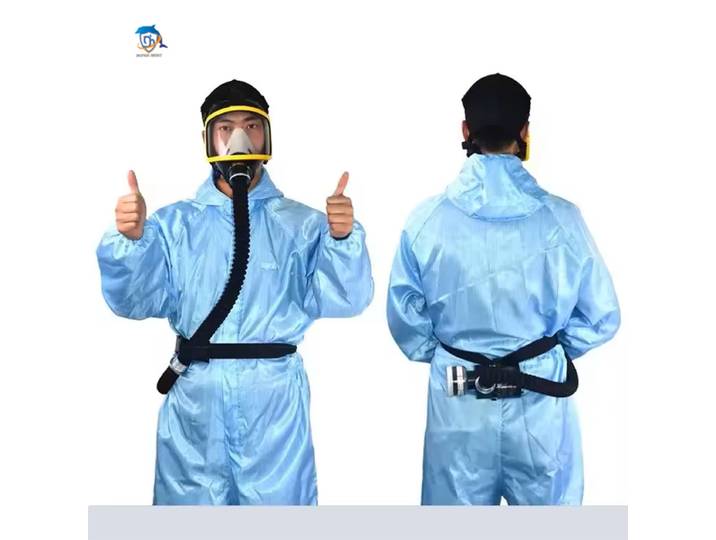 Masque respiratoire intégral à flux d'air constant électrique, système de masque respiratoire de protection, dispositif de sécurité au travail