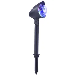 LED-Gartenerdspieß, Disco-Effekt, spritzwassergeschützt, schwarz