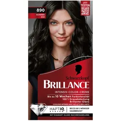 2x Schwarzkopf Brillance, Haarfarbe, Intensiv-Color-Creme (Schwarz)