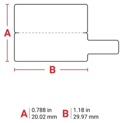 Brady, Etikettenrolle, P-Flag Matt Polypropylene (70 mm)