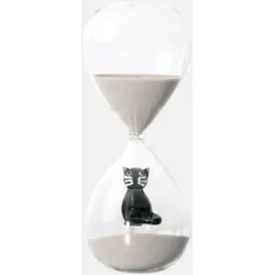 Sanduhr mit Figur 15 Minuten Schwarz