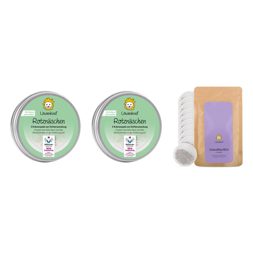2x Löwenkind Rotznäschen-Pad + 1x Löwenkind Wonnebäuchlein-Pad 08107813