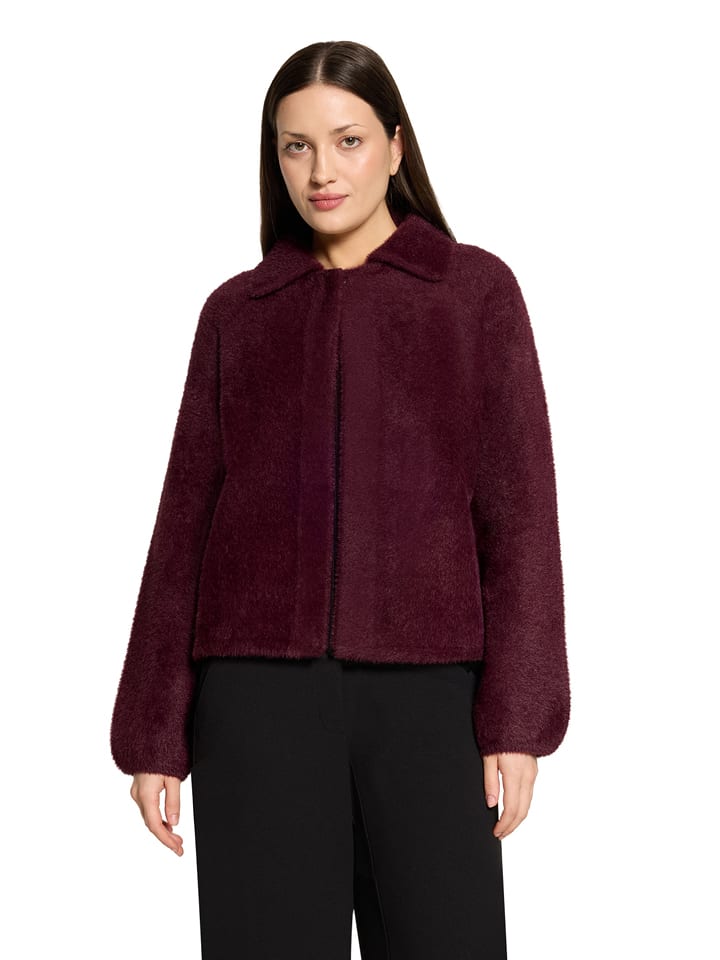Betty Barclay Teddyjacke in Aubergine - 40