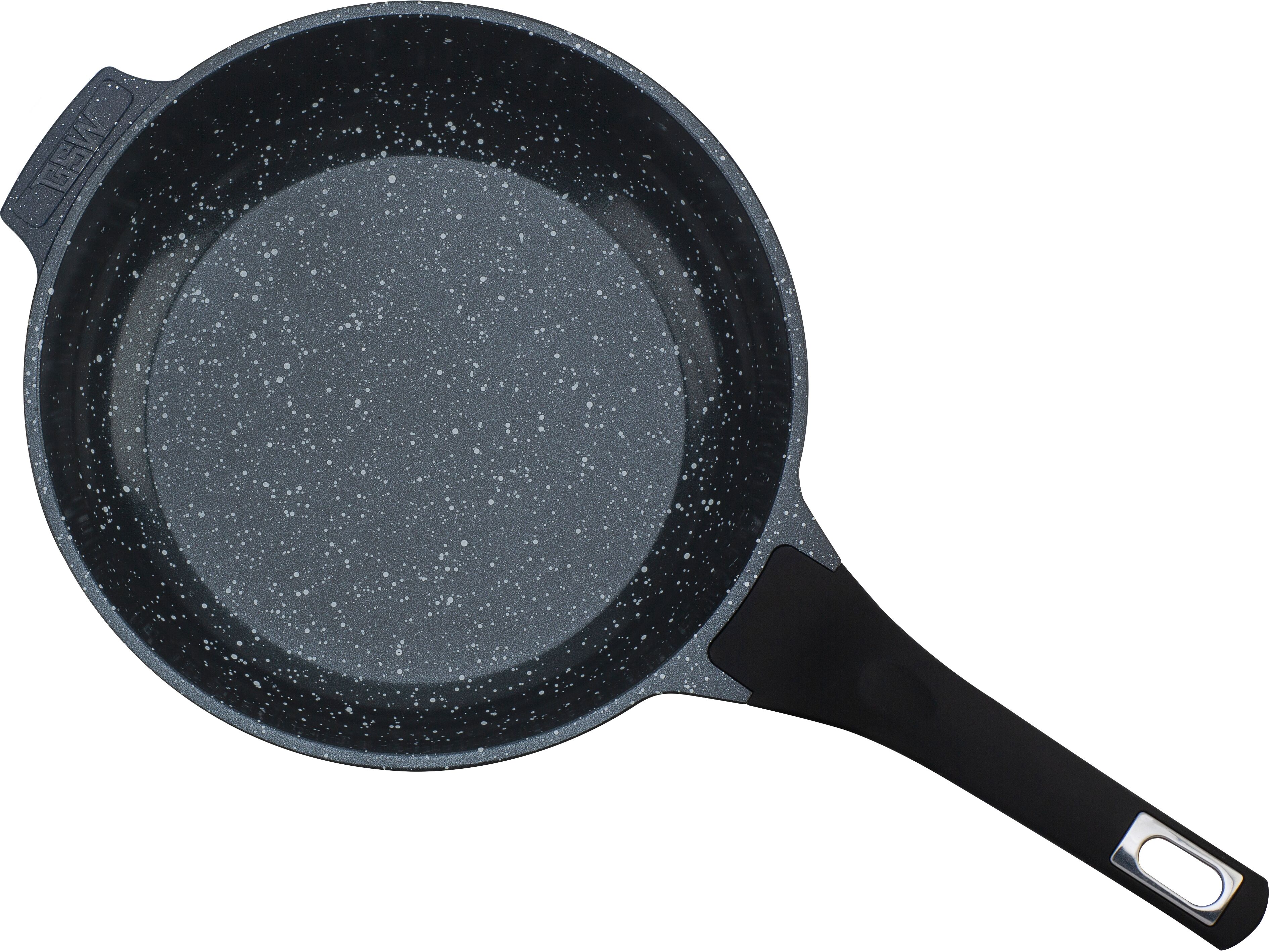 Schmorpfanne GSW "Titanium Granit Advanced", schwarz, H:7,5cm Ø:24cm, Pfannen, Schmorpfanne, Schmorpfanne aus Aluminium-Guss mit Antihaft-Versiegelung