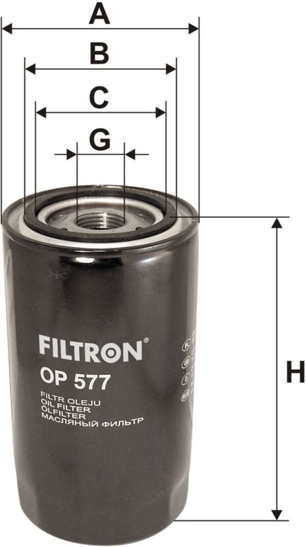 Filtron Filtro olio OP 577