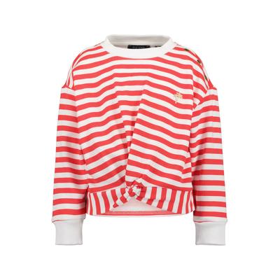 Sweater BLUE SEVEN "Mädchen Sweatshirt langarm", Mädchen, Gr. 104, 3201, rot, 100% Baumwolle, normal normal, Rundhals, gerader Abschluss, Sweatshirts Sweater