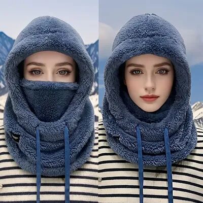 Combo Retail Shop Winter Thermal Balaclava Face Mask For Skiing, Cycling & Cold Weather Riding blue