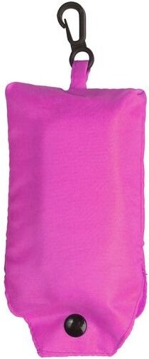 Sac shopping pliable personnalisé Vera polyester rose
