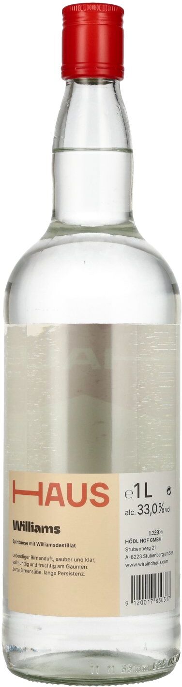 Hödl Hof HAUS WILLIAMS Spirituose 33% Vol. 1l