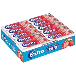 Extra® Kaugummis PROFESSIONAL FRESH Erdbeere