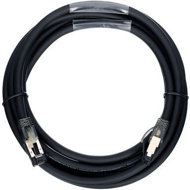 Hicon CAT6A Armored Cable 10G 3m Schwarz