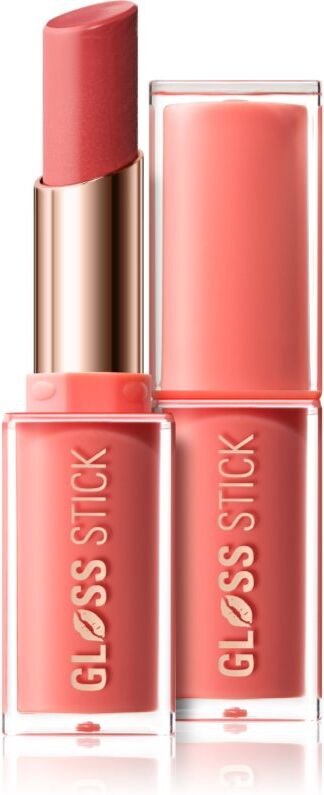 Revolution Pout Lip Gloss Stick moisturising glossy lipstick shade Shimmer Peach Sorbet Nude 3 g